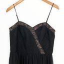 Oleg Cassini OC by  Black Tulle Beaded Trim Cami Strap Midi Dress size 8 NWT Photo 1