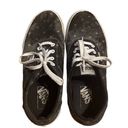 Vans Doheny Platform lace up tie  Women's Size 7.5 M Black Polkadot Denim Photo 3