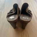 Juicy Couture  10 Green Suede Buckled Heeled Clogs Photo 3