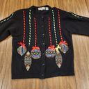 Westbound Vintage  hong kong Blinged out embroidered wool Christmas Sweater med Photo 0