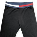 Tommy Hilfiger  Sport Black Flag Band Elastic Waist Cropped Leggings Photo 1