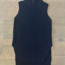 Everlane  navy blue sleeveless ribbed turtleneck sleeveless sweater Photo 0