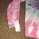 n:philanthropy  Kojak Twist Swirl Tie Dye Pullover Crew Neck Sweatshirt Pink S Photo 5