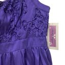 Hailey Logan  women's purple A-line dress size 11/12 Junior Evening Wedding Party Photo 3