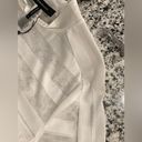 BCBGMAXAZRIA New  White Sheer Striped Body Suit Photo 9