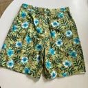 White Stag Vintage  1990s Tropical Print High Waisted Bermuda Shorts / Size 16 Photo 1