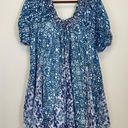 Free People  JET SET MINI DRESS IN INDIGO COMBO SIZE XS Photo 3