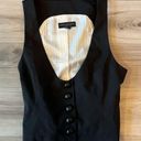 Banana Republic  2 Black Wool Button Up Vest Photo 0