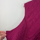 cj banks  Quilted Light Vest Deep Red Full Zip size 3X Photo 4