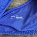 Aerie NEW  Crinkle Scoop One Shoulder Bikini Top Cobalt Blue Size Small Photo 1