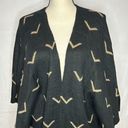 Krass&co COC Clothing Obsessed  Kimono Cardigan Sweater One Size Black Tan Navajo Photo 1