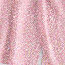 Zaful Ditsy Print Puff Sleeve Slit Mini Dress - Light Pink S Photo 2