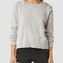 ALLSAINTS  Light Gray Revo Lace Jumper Pullover Sweater S Photo 0