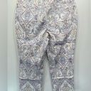 Chico's NEW Chico’s Slim Leg Crops in Fetching Paisley 5 Pocket Printed Denim Size 1P/8P Photo 4