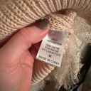 Mabel Mable Cream Lace Trim Knit Sweater Size Medium Photo 2