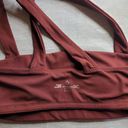 Aerie Offline by  Bra Women Small Lounge Maroon Cross Straps Soft Removable Cups Photo 12