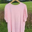 Cooper and Ella  Eyelet Sleeves Blouse - Pink - 2X Photo 2