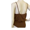 Wearever Brown Low Cut Bodysuit Photo 1