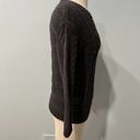 Michael Stars  Louisa Cable Knit Pointelle Pullover Sweater in Black Size Small Photo 5