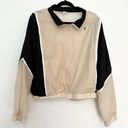 Zyia  Active Women’s Black and Tan Block Zipper Windbreaker Jacket Size XL Photo 1