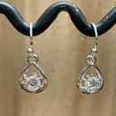 Swavorski Swarovski Dangle Silvertone Earrings Photo 0