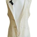 Bisou Bisou  Dress Cream Floral Lace Overlay Ribbon Sleeveless Dress Size 14 Photo 5