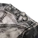 Bebe  Acid Washed Cropped Denim Moto Jacket Photo 4