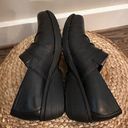 Dansko  Aimee Wedge Clogs Black Leather Slip On Size 7.5 -8 (38) Photo 4