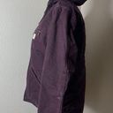 Carhartt Deep Purple Canvas Sherpa Lined Hooded Jacket Coat Sz XS WJ141-DWN Photo 5