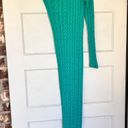 One Shoulder Swimsuit Coverup With Leg Slit Green Photo 0