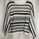 Loft  Black and White Wool Turtleneck Sweater Photo 0