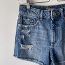 DL1961  Shorts Womens 24 Blue Denim Distressed Sequin High Rise Capricorn Summer Photo 1