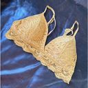 Maurice's Maurice’s Goldenrod Yellow Lace Padded Bralette size Large Photo 0