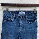 Free People  Womens Jeans Skinny Denim Blue Great Heights Frayed Hem 27 Photo 4