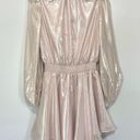 a.n.a  Cate Caelyn Lame Gold Metallic Shimmer Mini Dress Photo 8