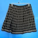 Max Studio  Black Pleated Skirt Cream Colored Accents Size 10 Photo 2