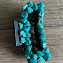 Handmade western turquoise claw clip Blue Photo 2