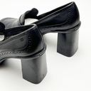 Tommy Hilfiger  Black Leather Y2K Chunky Loafer Heels, Size 8 Photo 9