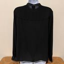 Worthington Black Sheer Button Up Size Medium Photo 2