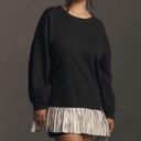 Pilcro  • Metallic Twofer Tunic Blouse Black Silver Photo 5