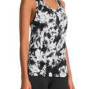 Avia  Razorback Tank Top Womens Size Med 8-10 Black White Tie Dye Breathable New Photo 1