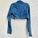 Pretty Little Thing NWT  Long Sleeve Jacket Medium Wash Denim Blue Women's US 6 Photo 4