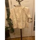 Adrianna Papell Women's  Cream Blouse Size 16 Photo 4