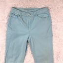 Chico's CHICO’S Women’s So Slimming Girlfriend Crop Mint Blue Denim Jeans 8 Regular (1R) Photo 1