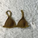 Good American  Women’s Always fits Triangle bikini top in dirty olive001 size 0 Photo 3