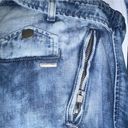 Diesel  De Lupus Denim Jean Biker Moto Jacket Belt, size xs, blue breasted *RARE Photo 11