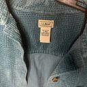 L.L.Bean Vintage  corduroy teal shacket size L shirt jacket 100% cotton Photo 1