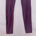 Freely Maroon Burgundy High Waisted Side Pocket Athletic Ankle Leggings size XS Purple Photo 2