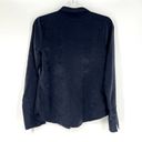 Something Navy  Long Sleeve Wrap Front V-Neck Blouse Night Navy XS NWT Photo 1