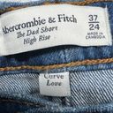 Abercrombie & Fitch  The Dad Short Curve Love High Rise Cut Off Womens Shorts 37 Photo 1